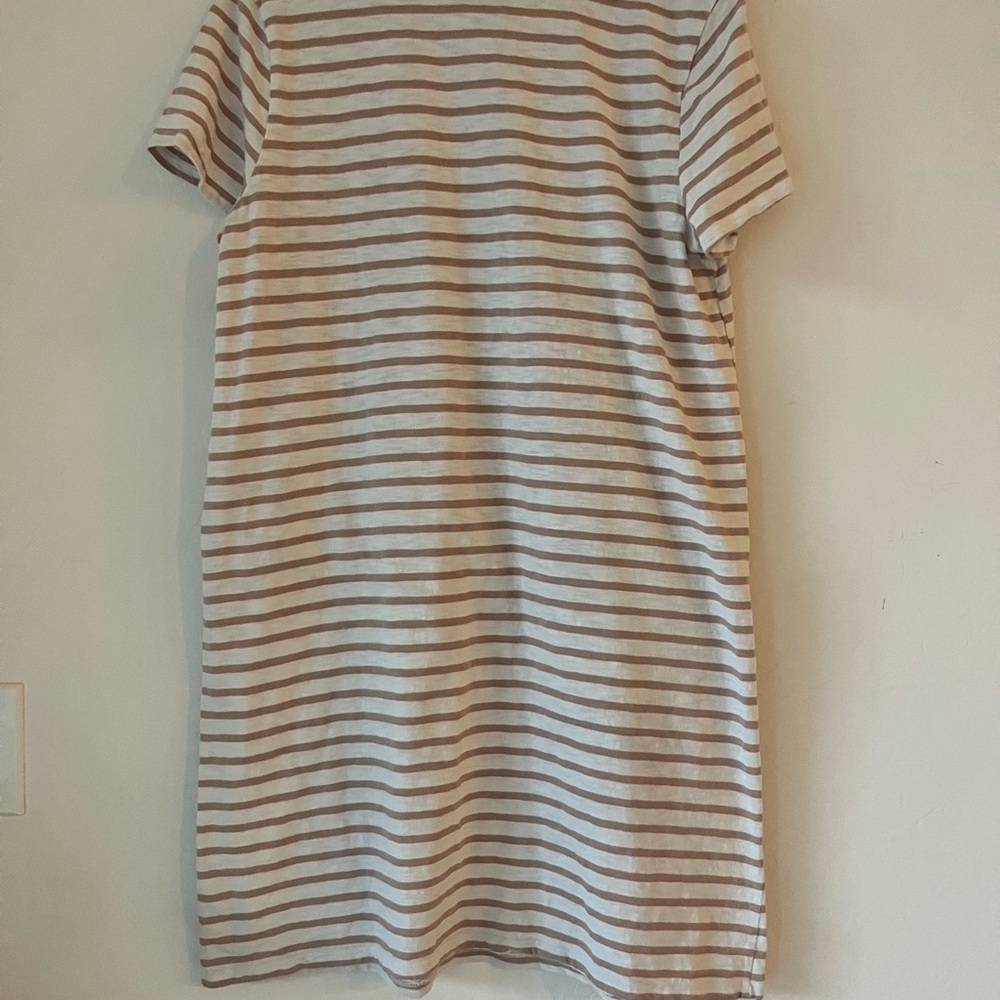 Universal Thread Tan and White Striped Top